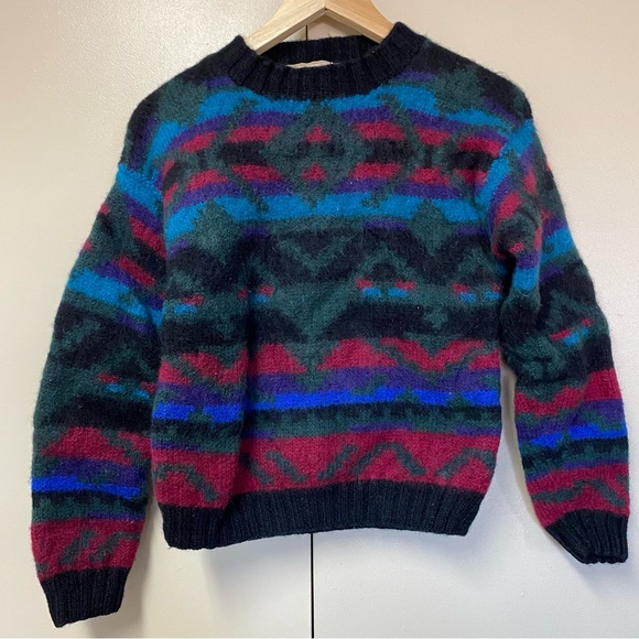 L.L. Bean Multicolor Patterned Sweater - Picture 1 of 5